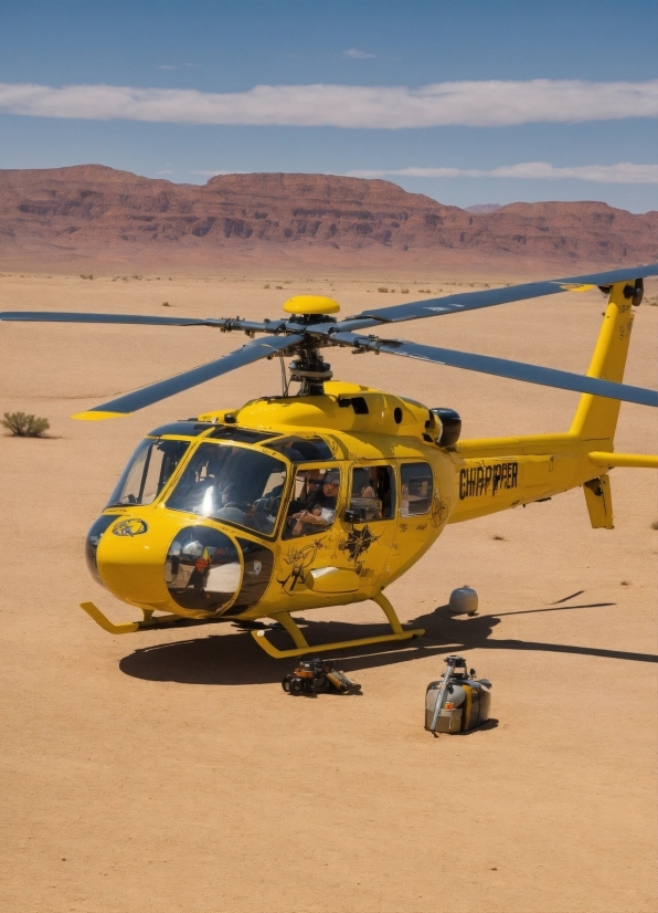 Sky, Cloud, Helicopter, Rotorcraft, Vehicle, Helicopter Rotor