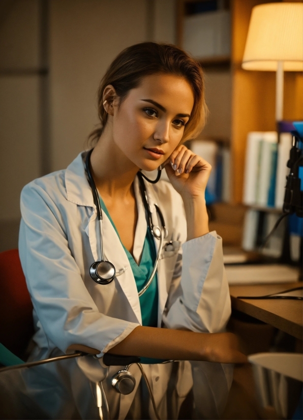 Stethoscope, Lamp, White Coat, Health Care, Health Care Provider, Service