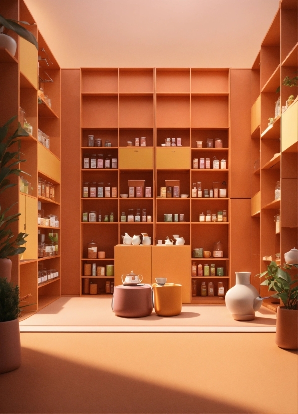 Plant, Furniture, Bookcase, Property, Shelf, Shelving