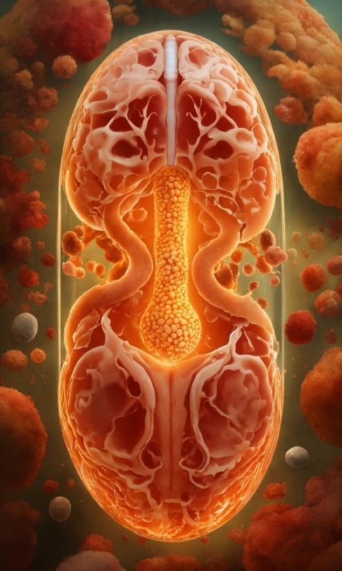 Orange, Organism, Human Anatomy, Art, Symmetry, Marine Invertebrates