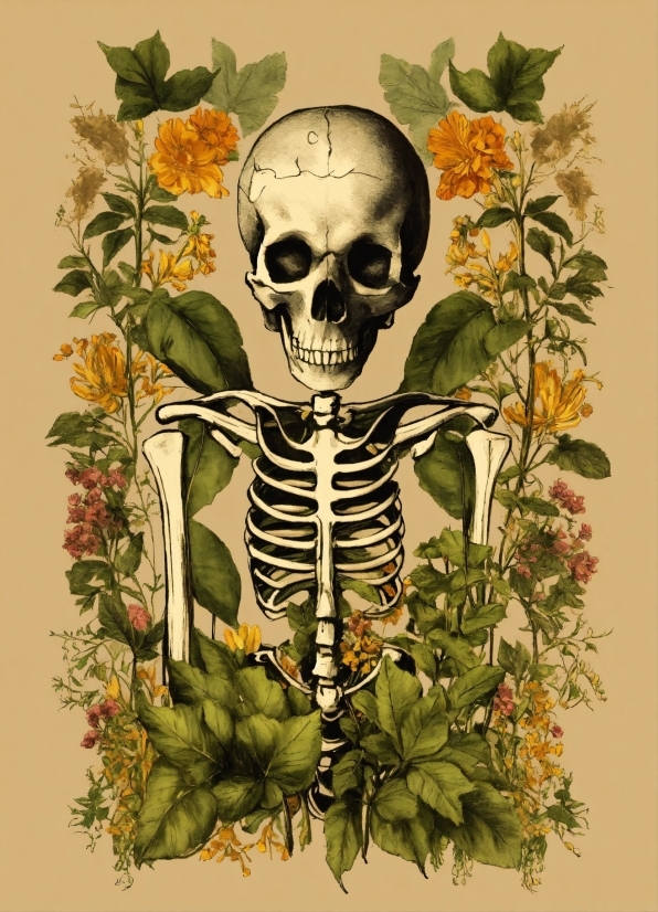 Botany, Plant, Bone, Insect, Art, Illustration