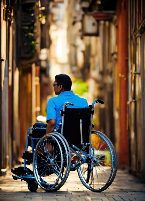 Tire, Wheel, Wheelchair, Infrastructure, Line, Neighbourhood