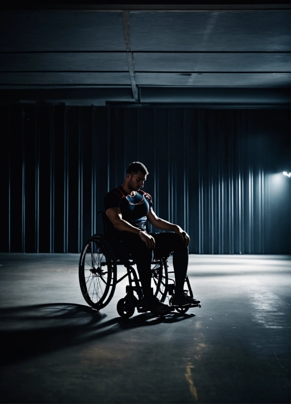 Wheelchair, Tire, Wheel, Leg, Bicycle Hub, Flash Photography