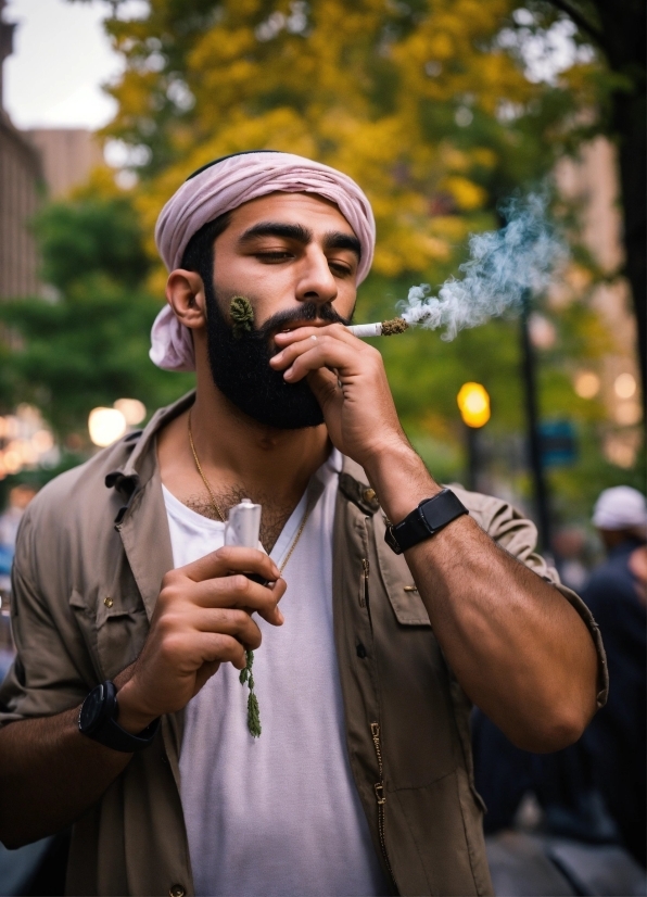 Watch, Hand, Beard, Eyewear, Gesture, Cap