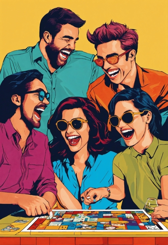 Smile, Cartoon, Sharing, Sunglasses, Eyewear, Goggles