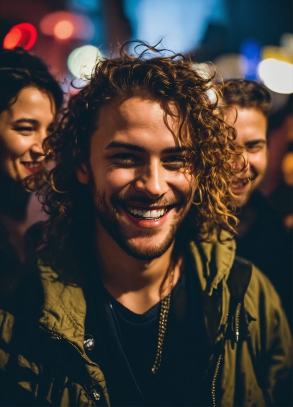 Smile, Hairstyle, Beard, Flash Photography, Happy, Interaction