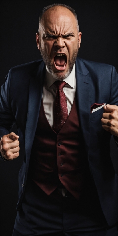 Forehead, Chin, Hand, Dress Shirt, Tie, Gesture