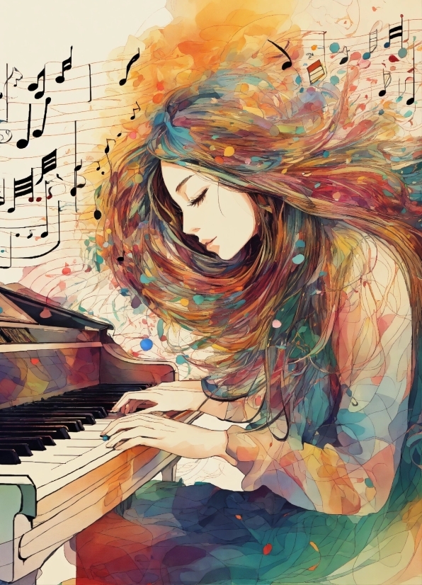 Musical Instrument, Piano, Art Paint, Keyboard, Organ, Musical Keyboard