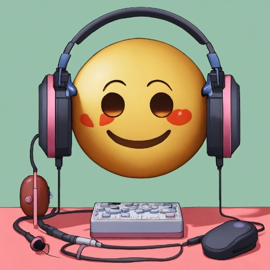 Cartoon, Organ, Product, Output Device, Smile, Art