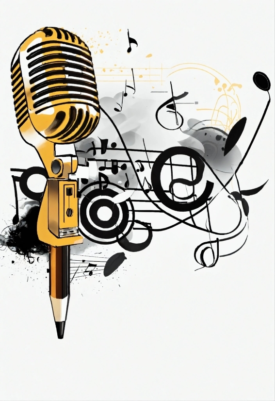 Art, Font, Audio Equipment, Circle, Drawing, Illustration