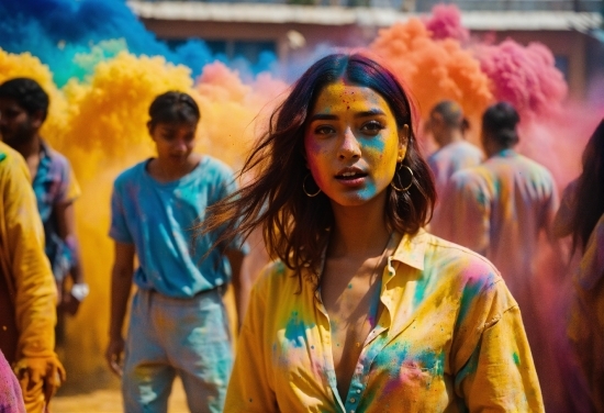 Facial Expression, Temple, Happy, Orange, Leisure, Crowd