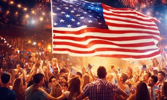 Photograph, Light, Flag, Flag Of The United States, World, Orange