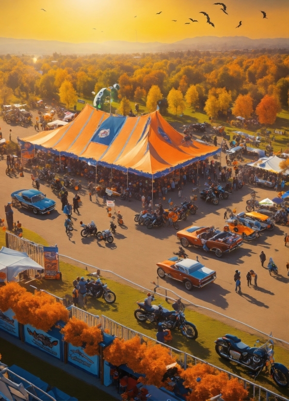 Sky, Wheel, Tent, Nature, Motor Vehicle, Vehicle