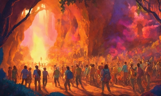 World, Fire, Orange, Flame, Tree, Heat