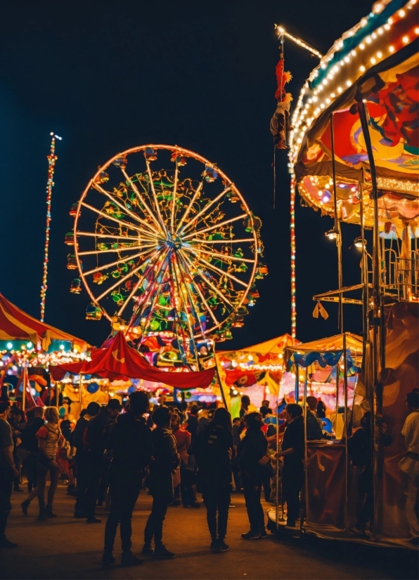 Wheel, Sky, Ferris Wheel, Electricity, Leisure, Landmark