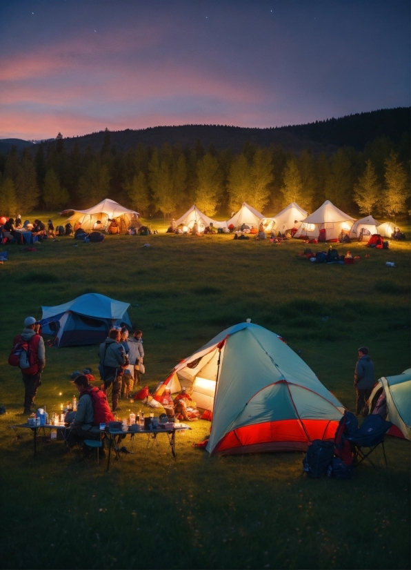 Sky, Ecoregion, Tent, Leaf, Natural Environment, Camping