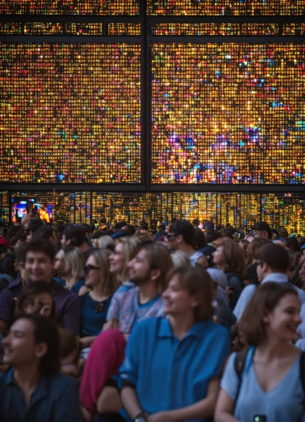 Crowd, T-shirt, Event, City, Glass, Fun