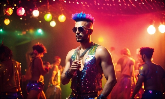 Muscle, Concert, Music Artist, Sunglasses, Entertainment, Purple