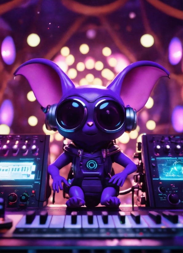 Light, Purple, Toy, Lighting, Music, Audio Equipment