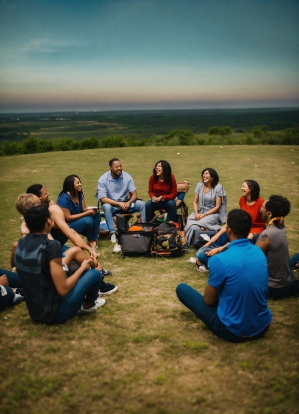 Jeans, Sky, Ecoregion, People In Nature, Grass, Travel