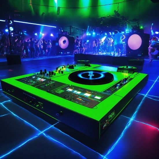 Light, Green, Music, Entertainment, Visual Effect Lighting, Deejay