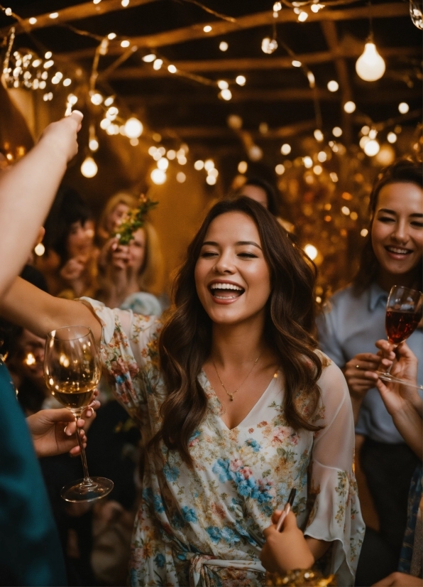 Smile, Tableware, Happy, Flash Photography, Wine Glass, Leisure