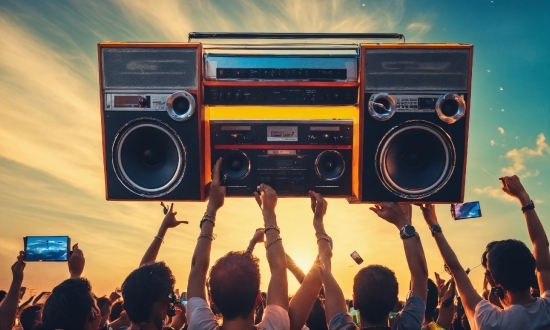 Shirt, Light, Lighting, Music, Entertainment, Orange