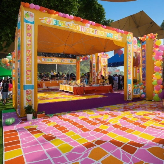 Sky, Yellow, Shade, Leisure, Public Space, Flooring