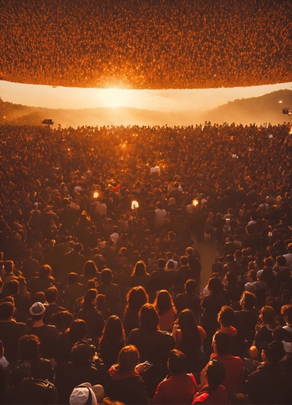 Light, People In Nature, Orange, Sunlight, Sunset, Sunrise