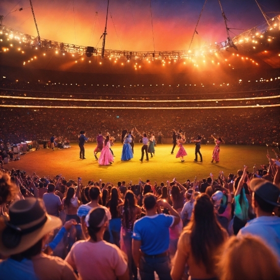 Sky, World, Light, Crowd, Entertainment, Hat