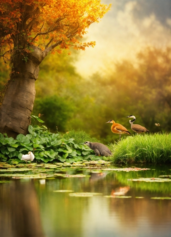 Water, Plant, Light, People In Nature, Natural Landscape, Natural Environment