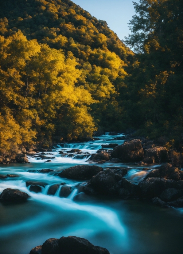 Water, Sky, Plant, Nature, Fluvial Landforms Of Streams, Natural Landscape