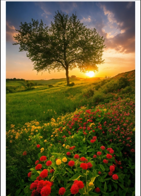 Flower, Cloud, Sky, Plant, Ecoregion, Natural Landscape