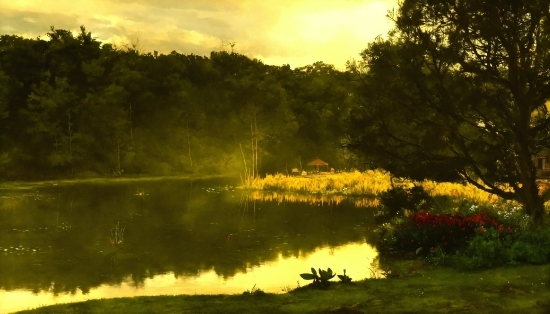 Water, Plant, Sky, Cloud, Natural Landscape, Tree