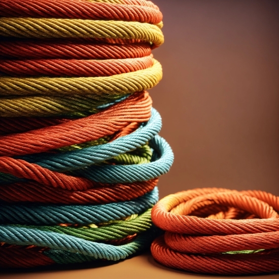 Light, Textile, Red, Rope, Wool, Close-up