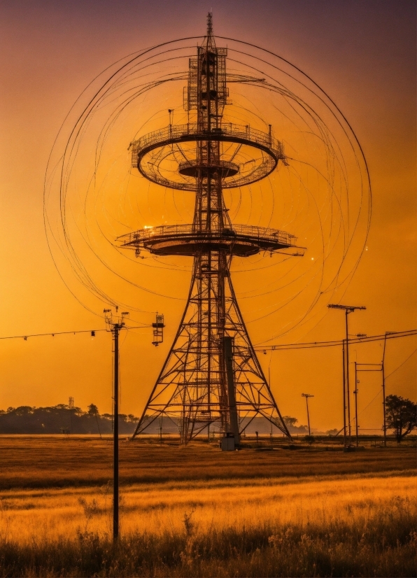 Sky, Plant, Nature, Tower, Cloud, Electricity