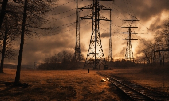 Cloud, Sky, Atmosphere, Natural Landscape, Branch, Electricity