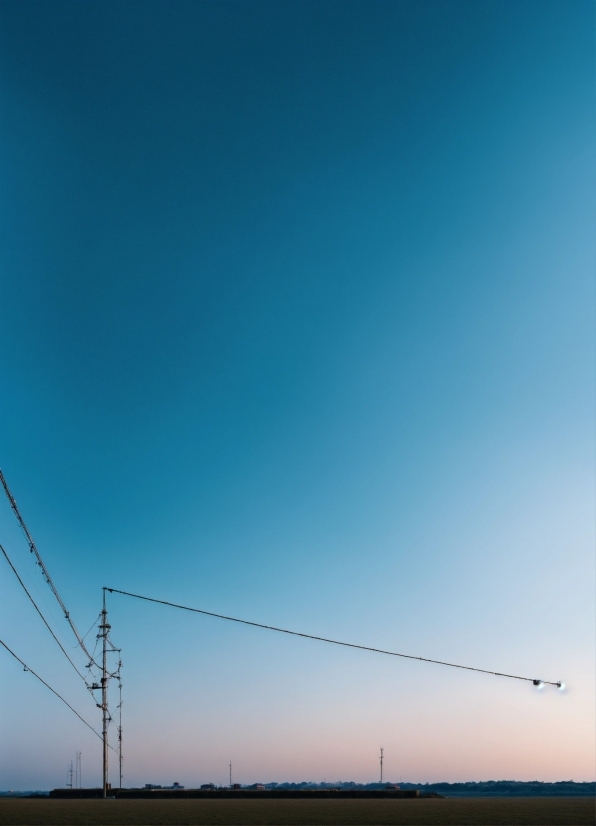 Sky, Azure, Cloud, Natural Landscape, Electricity, Overhead Power Line