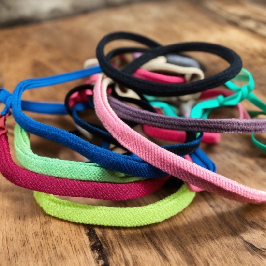 Textile, Rope, Magenta, Rubber Band, Close-up, Electric Blue