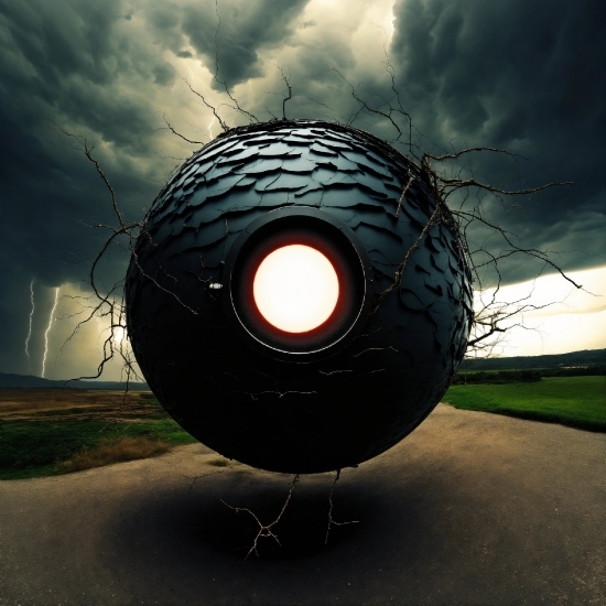 Cloud, Sky, Flash Photography, Automotive Tire, Art, Circle