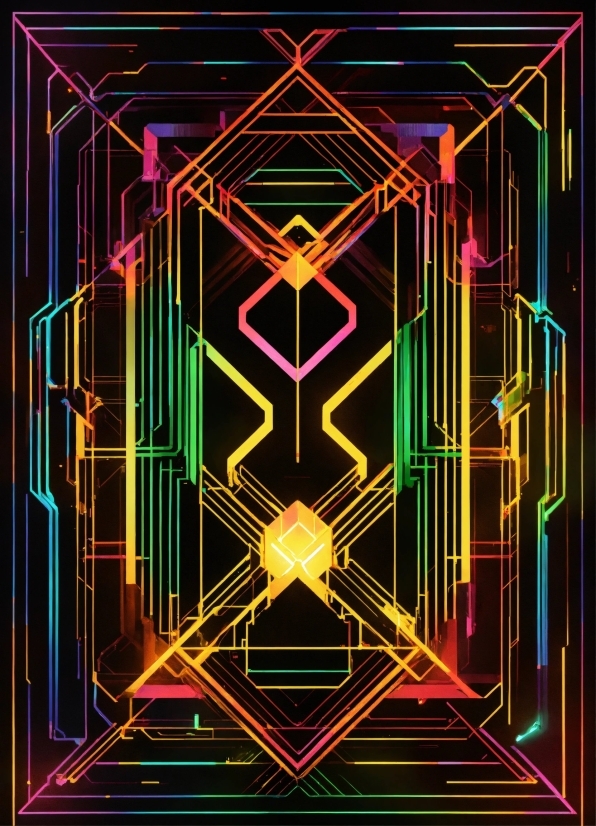 Rectangle, Line, Font, Art, Symmetry, Pattern