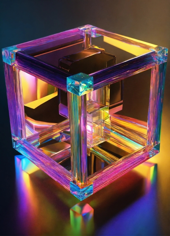 Purple, Rectangle, Mechanical Puzzle, Violet, Magenta, Visual Effect Lighting