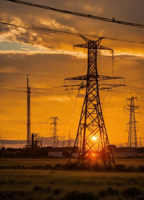 Cloud, Sky, Atmosphere, Ecoregion, Afterglow, Overhead Power Line