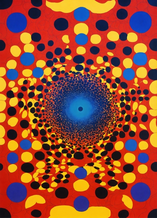 Colorfulness, Liquid, Art, Yellow, Symmetry, Circle