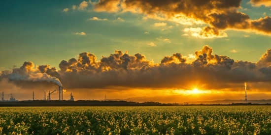 Cloud, Sky, Flower, Plant, Atmosphere, Light