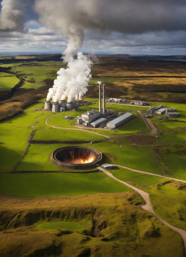 Cloud, Sky, Natural Environment, Highland, Power Station, Land Lot