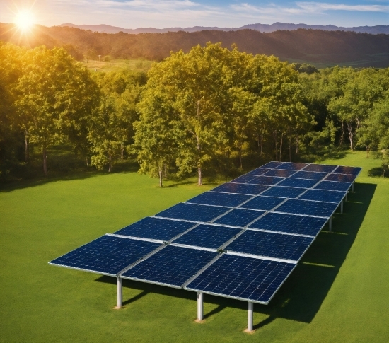 Sky, Cloud, Daytime, Property, Solar Power, Solar Panel