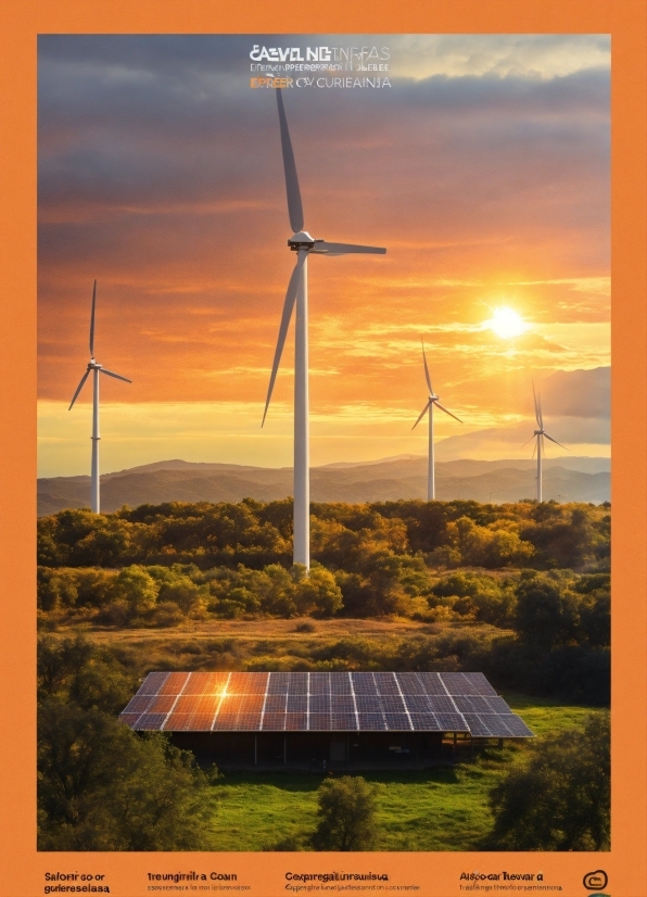 Windmill, Sky, Atmosphere, Ecoregion, Wind Farm, Light