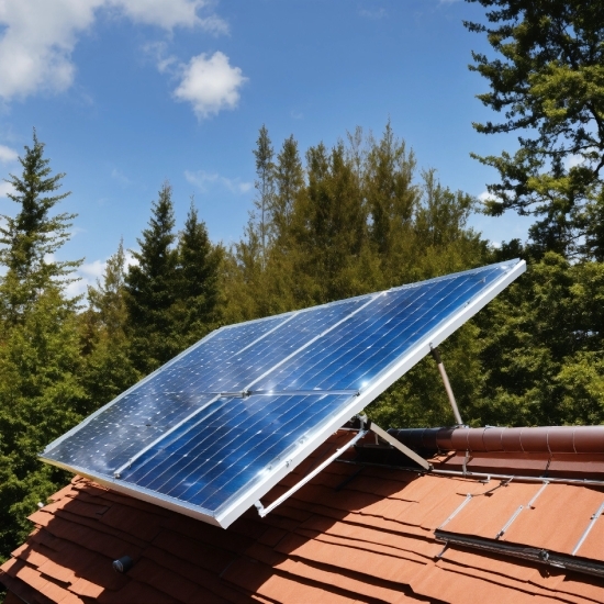 Sky, Solar Power, Solar Panel, Cloud, Solar Energy, Plant