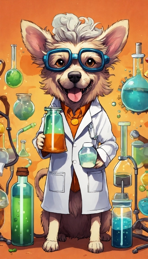 Cartoon, Bottle, Art, Painting, Whiskers, Illustration